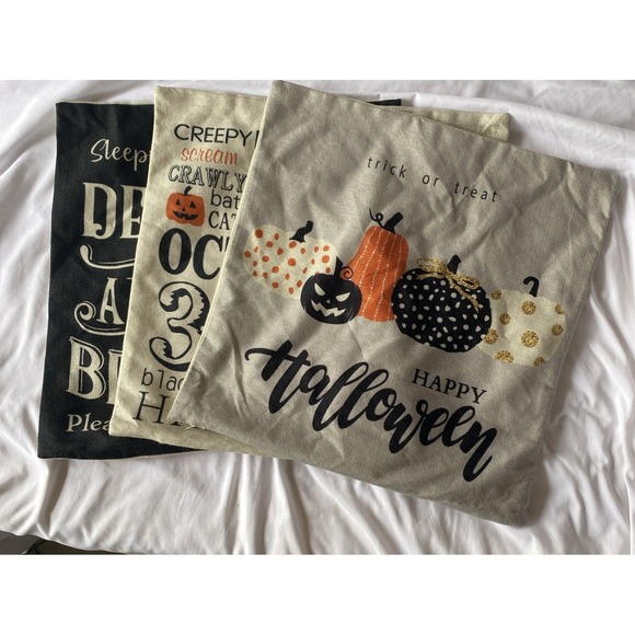 The Unbranded Brand Other - Halloween Pillow Covers 17x17 (set Of 3)